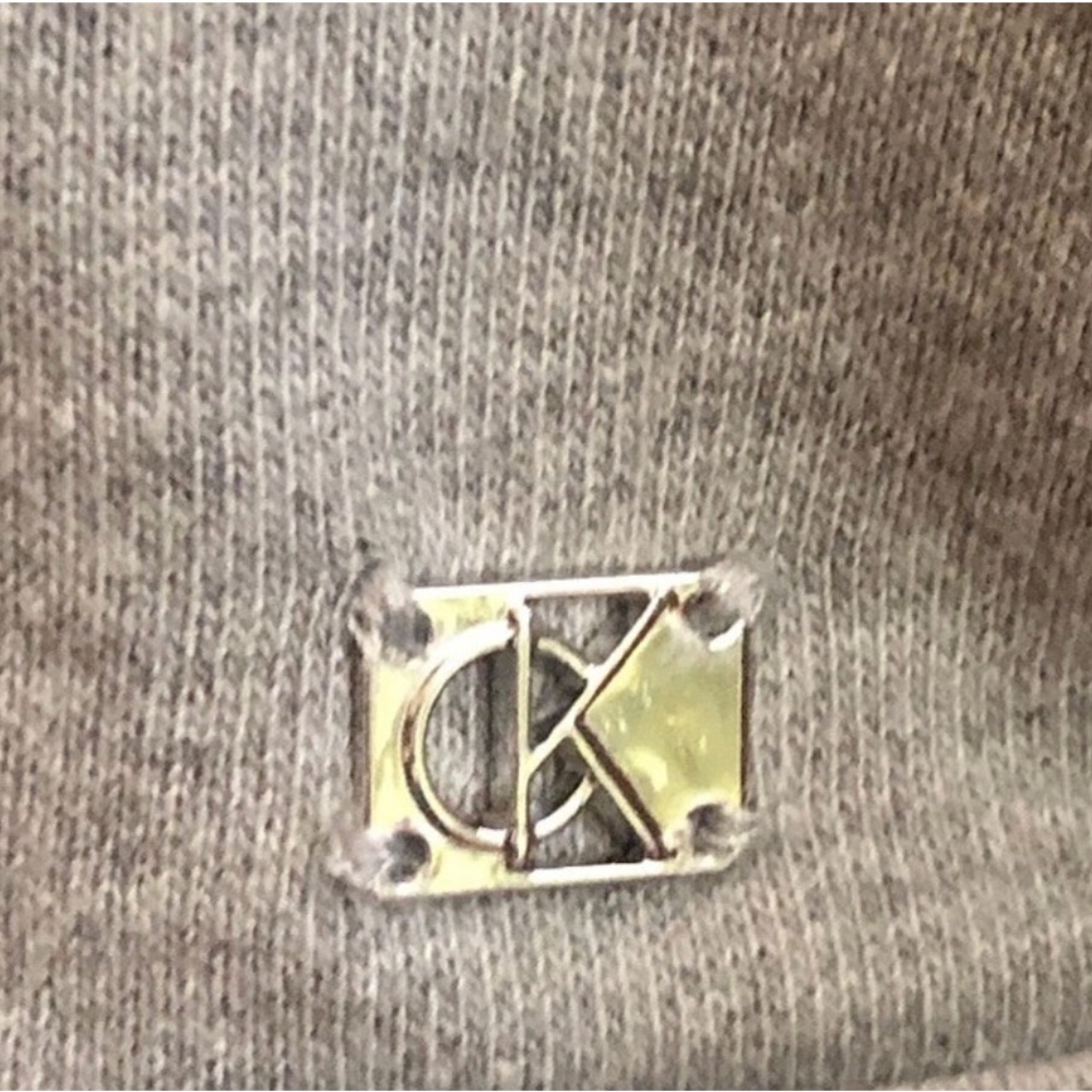 Calvin Klein Gray Knit Button-Down Jacket / Shack… - image 5